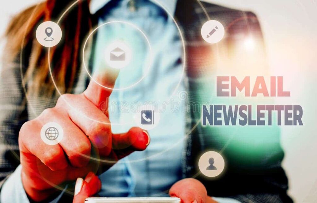 A visual call-to-action for students to subscribe for regular study abroad updates and email newsletters.