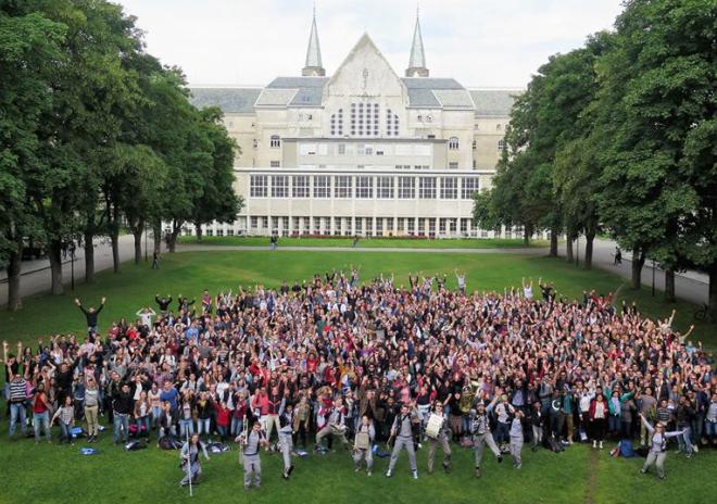 International students on Norway university campus representing scholarships and student support in Norway