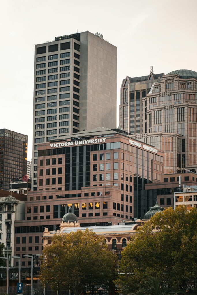 University buildings representing cost of living comparison between USA, Canada, UK, and Australia for international students