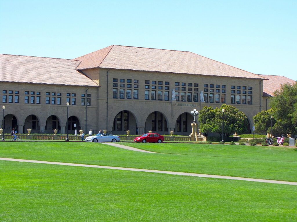 Stanford University campus in California representing higher education opportunities for international students in the USA